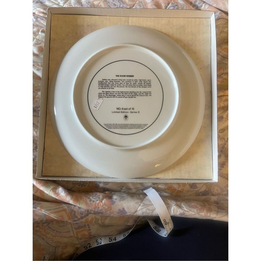 Limited Series Plate “The Stage Robber” Montana’s Wild West Frontier - Picture 10 of 12